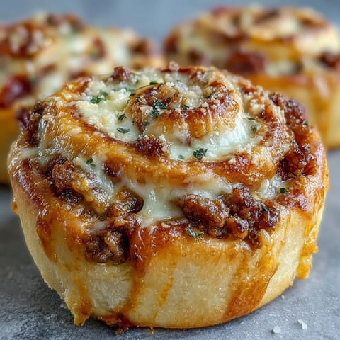 Twelve Irresistible High Protein Pepperoni Pizza Rolls arranged on a plate with a small bowl of warm marinara for dipping.