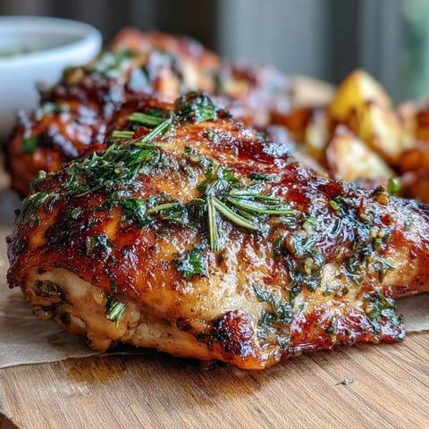 A golden, herb-crusted chicken dinner with roasted carrots, parsnips, and sweet potatoes on a sheet pan.