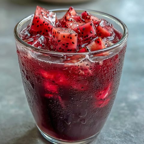 Refreshing homemade Starbucks copycat drink with sweet mango, dragonfruit, and a splash of lime for a tangy twist.