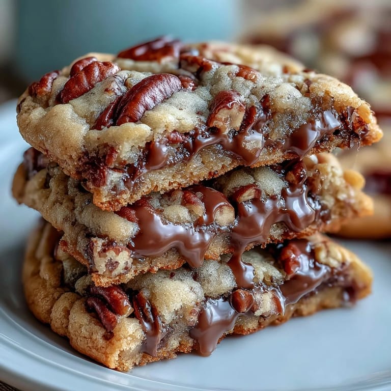 2. Warm, golden butter pecan cookies featuring toasted nuts and luscious caramel swirls, baked to perfection for a sweet, buttery treat.  