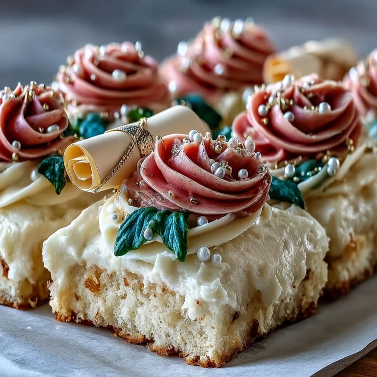 Elegant graduation sheet cake adorned with buttercream roses and a fondant diploma, a showstopping dessert for any celebration.
